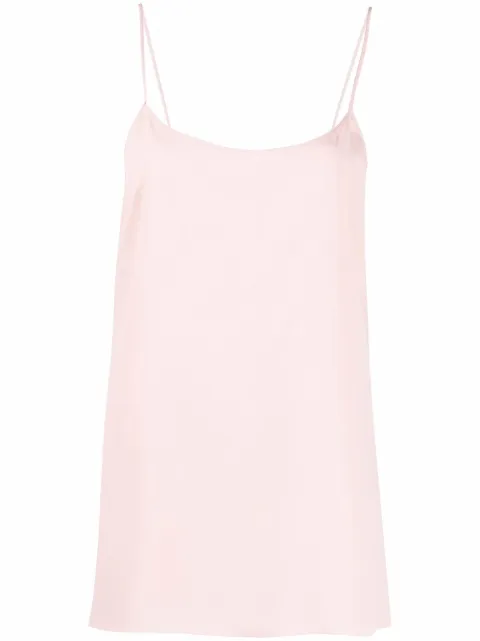 Alberta Ferretti stretch-silk camisole Pink A08071616