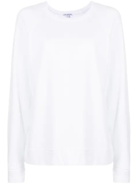 James Perse french-terry crewneck sweatshirt White WXA3657