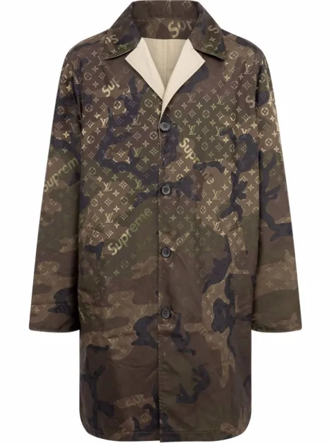 Supreme x Louis Vuitton reversible trench coat Brown SU1908C