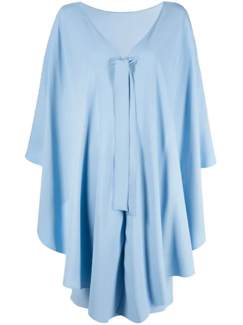 Alberta Ferretti bow-detail draped dress Blue AEF221U04251618