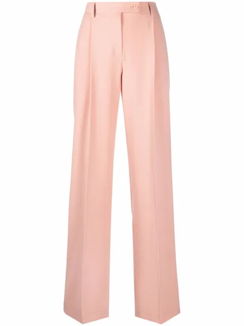 Alberta Ferretti high-waisted wide-leg trousers Pink A03241627
