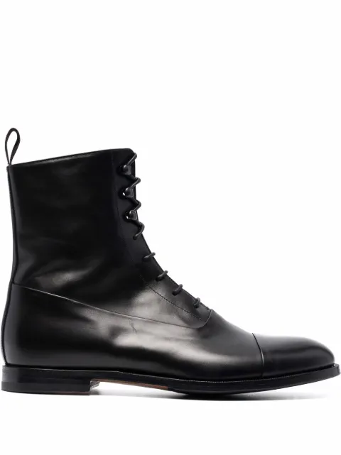 Scarosso Archie lace-up boots Black ARCHIEBOOTBLACALF