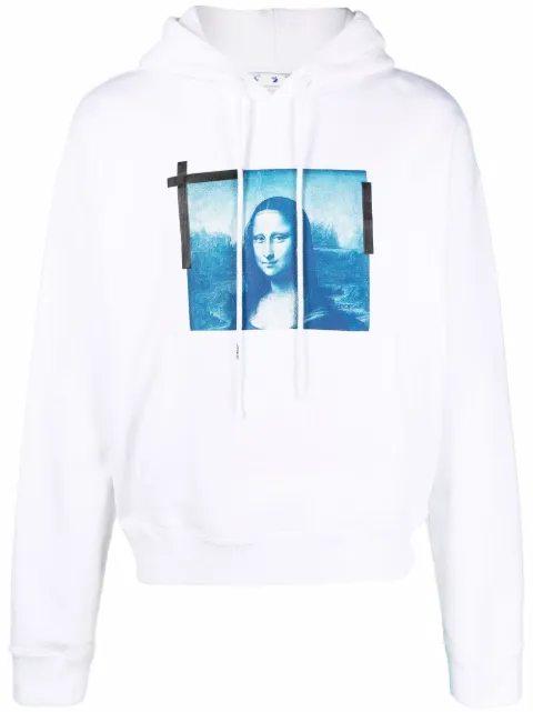 Off-White Monalisa Over hoodie White OMBB037C99FLE0050145
