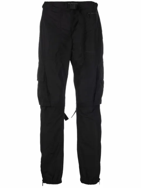 Off-White straight-leg cargo trousers Black OMCF031C99FAB0021010