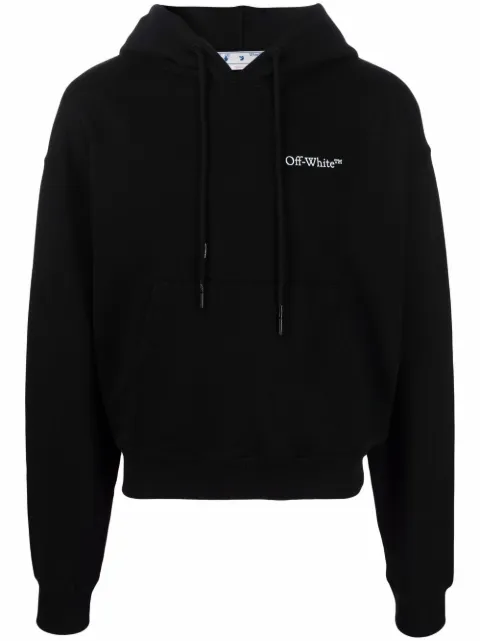 Off-White Caravaggio Crowning print hoodie Black OMBB037S22FLE0071001