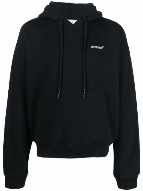 Off-White Caravaggio Arrow Over hoodie Black OMBB037C99FLE0031001