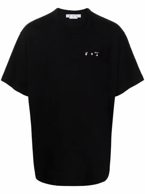 Off-White Caravaggio Paint Over T-shirt Black OMAA038C99JER0061001