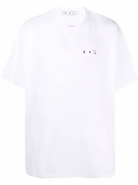 Off-White Caravaggio Paint Over T-shirt White OMAA038C99JER0060110