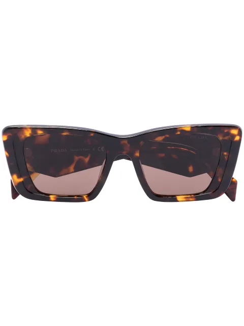 Prada Eyewear oversized rectangular-frame sunglasses Brown SPR08Y01V8C1