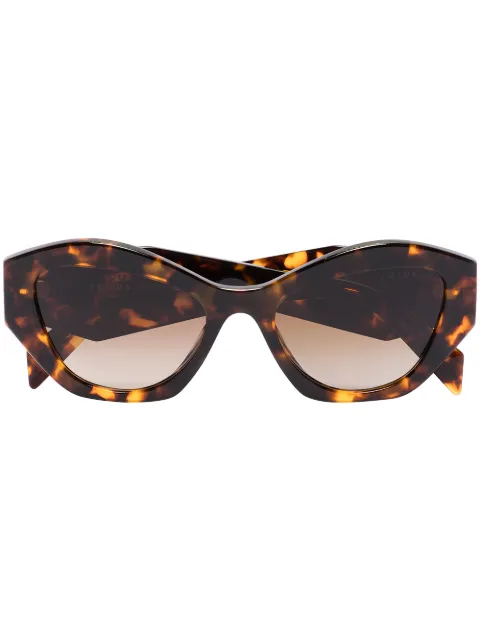 Prada Eyewear tortoiseshell-effect cat-eye frame sunglasses Brown 0PR07YS