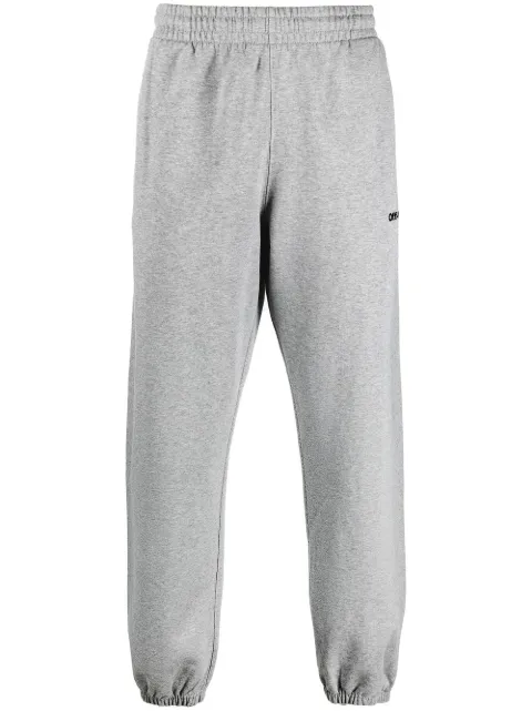 Off-White Helvetica logo track pants Grey OMCH029C99FLE0080810