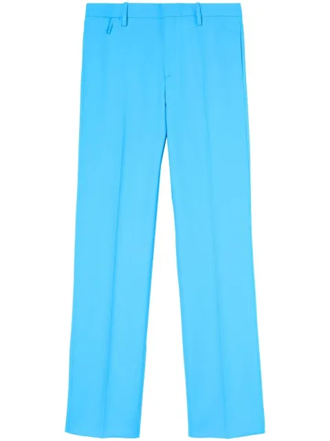 Off-White straight-leg tailored trousers Blue OMCA213S22FAB0034300