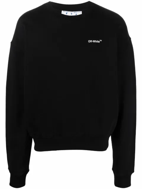 Off-White Caravaggio Arrow Over sweatshirt Black OMBA058C99FLE0021001