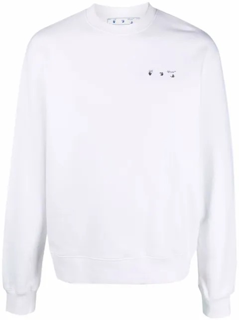 Off-White Caravaggio graphic-print sweatshirt White OMBA057C99FLE0050110
