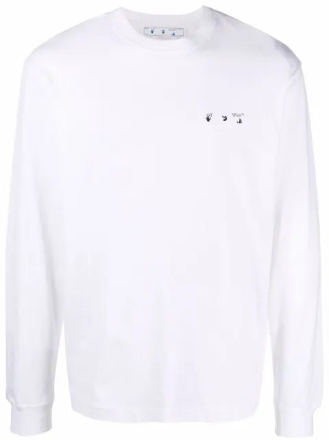 Off-White Caravaggio Paint Skate T-shirt White OMAB064C99JER0050110