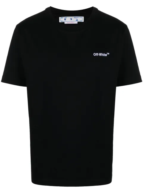 Off-White Helvetica short-sleeve T-shirt Black OMAA027C99JER0091001