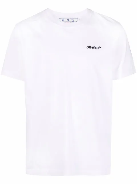 Off-White Helvetica short-sleeve T-shirt White OMAA027C99JER0090110