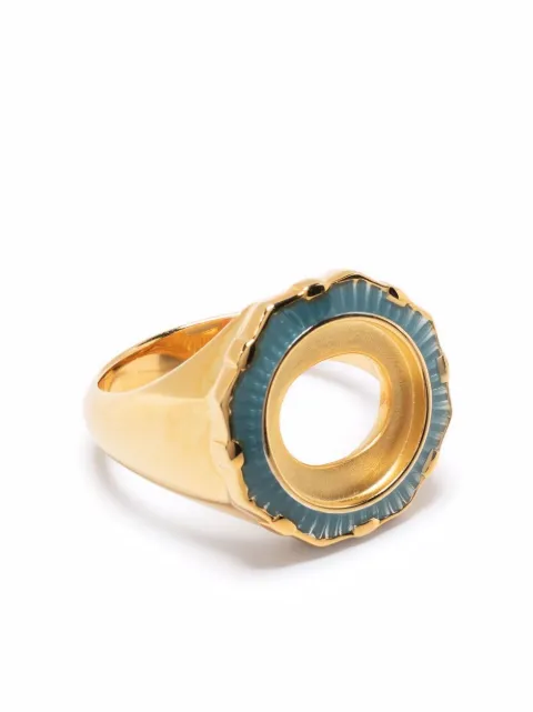 Maria Black Pop Moss ocean ring Gold 500393YGOCEAN