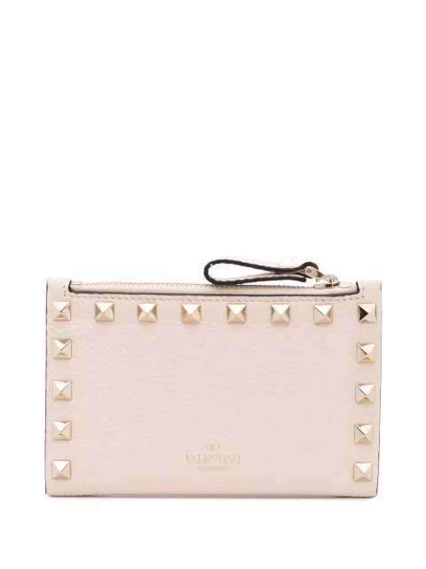 Valentino Garavani Rockstud zipped wallet Neutrals WP0605VSH