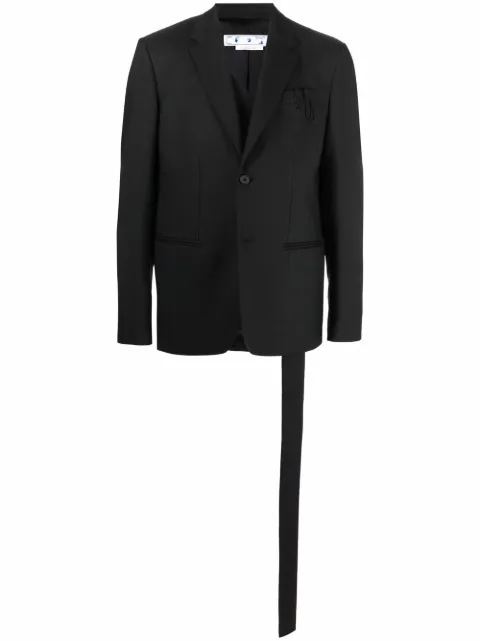 Off-White button-front blazer Black OMEN045C99FAB0011000