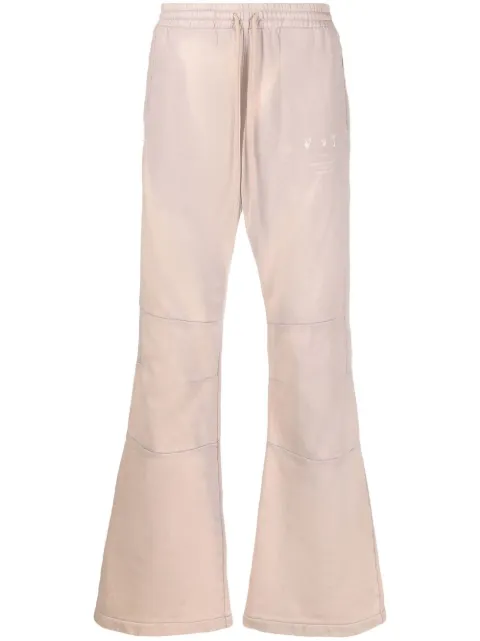 Off-White Laundry panelled cotton track pants Neutrals OMCH045S22FLE0016262
