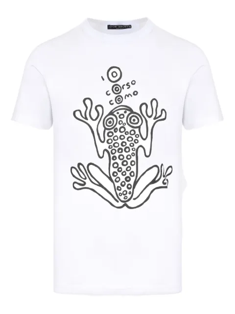10 CORSO COMO frog-print T-shirt White CCTS5