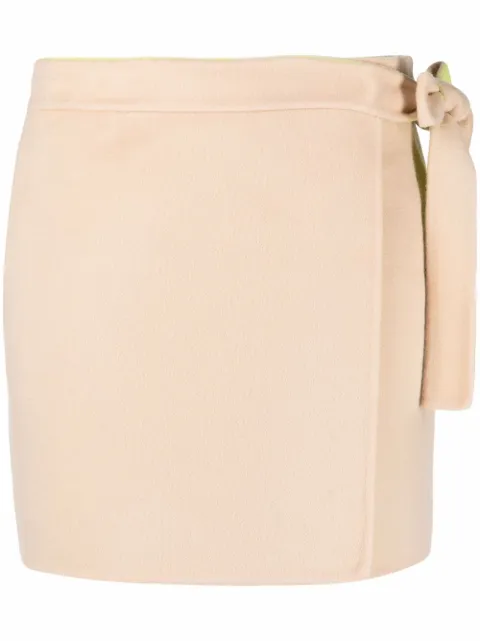 Off-White side tie fastening miniskirt Neutrals OWCC141S22FAB0016265