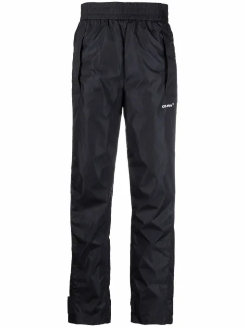 Off-White high-waisted Diag track pants Black OWCA148C99FAB0021001