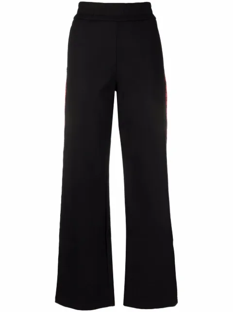 Off-White monogram-band track pants Black OWVI015S22JER0011025