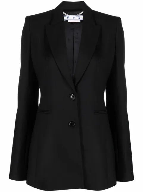 Off-White Corporate single-breasted blazer Black OWEF061C99FAB0011001