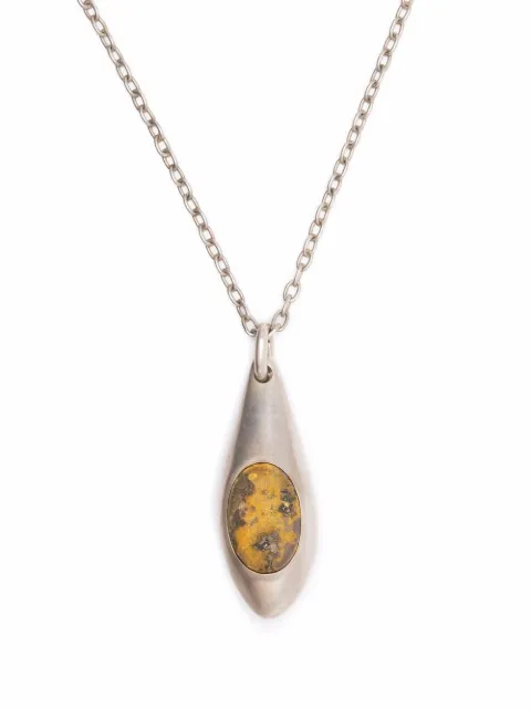 Parts of Four Chrysalis Jasper gemstone necklace Silver C100DAJAS