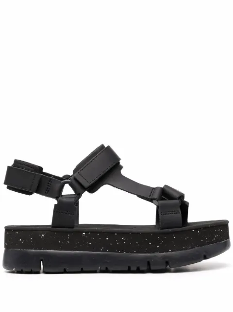 Camper Oruga Up platform sandals Black K201037024