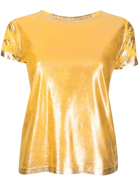 Madison Maison metallic Lamina T-shirt Yellow 921