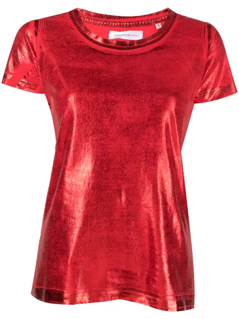Madison Maison metallic Lamina T-shirt Red 921