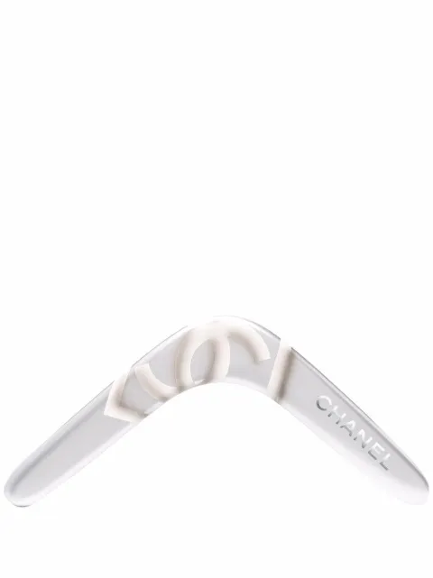 CHANEL Pre-Owned 2017 CC logo boomerang Silver CHA3200Z