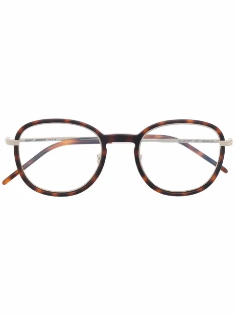Saint Laurent Eyewear tortoiseshell-frame glasses Brown SL436OPT