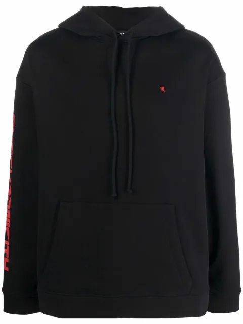 Raf Simons synchronicity print hoodie Black 212M165B190040099