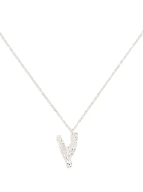 LOVENESS LEE Y alphabet pendant necklace Silver YALPHABETNECKLACESILVER