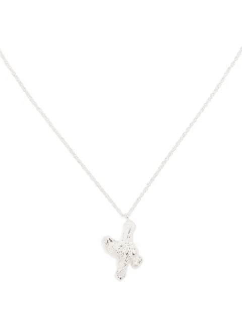 LOVENESS LEE X alphabet pendant necklace Silver XALPHABETNECKLACESILVER