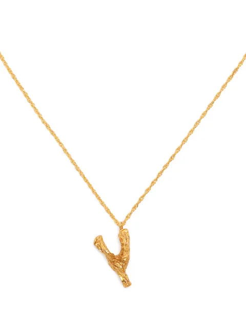 LOVENESS LEE Y alphabet pendant necklace Gold YALPHABETNECKLACEGOLD