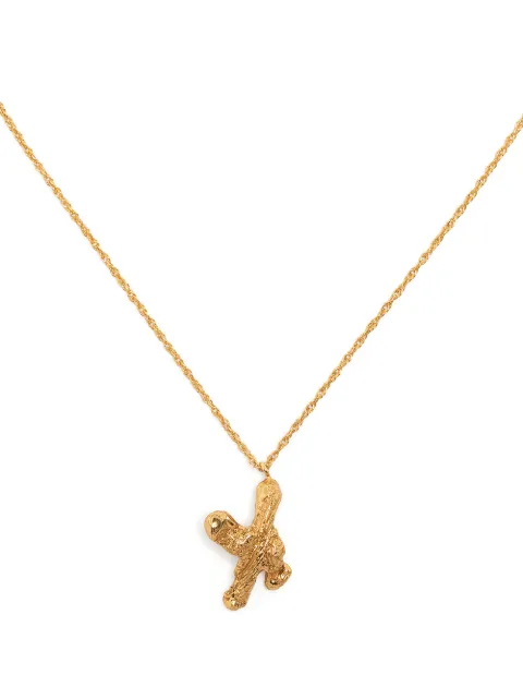 LOVENESS LEE X alphabet pendant necklace Gold XALPHABETNECKLACEGOLD