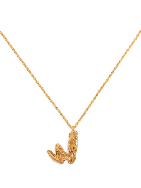 LOVENESS LEE W alphabet pendant necklace Gold WALPHABETNECKLACEGOLD