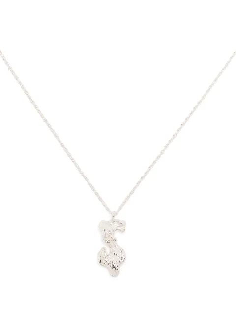 LOVENESS LEE S alphabet pendant necklace Silver SALPHABETNECKLACESILVER