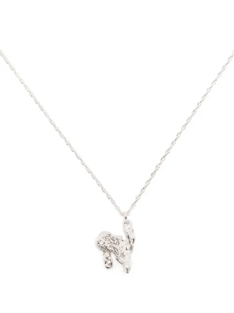 LOVENESS LEE N alphabet-charm necklace Silver NALPHABETNECKLACESILVER