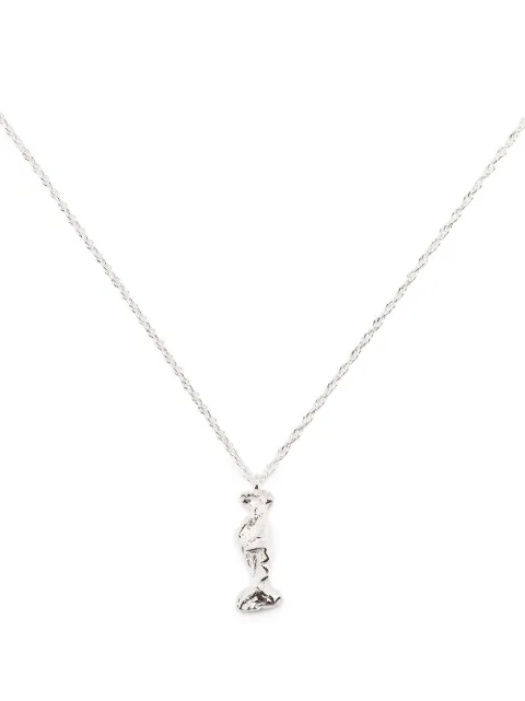 LOVENESS LEE I alphabet-charm necklace Silver IALPHABETNECKLACESILVER