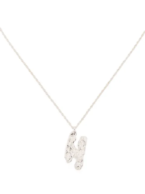 LOVENESS LEE H alphabet pendant necklace Silver HALPHABETNECKLACESILVER