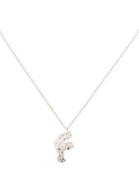 LOVENESS LEE F Alphabet necklace Silver FALPHABETNECKLACESILVER