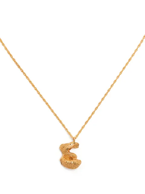 LOVENESS LEE E alphabet pendant necklace Gold EALPHABETNECKLACEGOLD