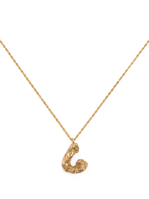 LOVENESS LEE C Alphabet necklace Gold CALPHABETNECKLACEGOLD