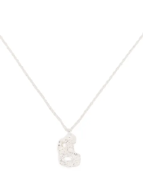 LOVENESS LEE B alphabet pendant necklace Silver BALPHABETNECKLACESILVER